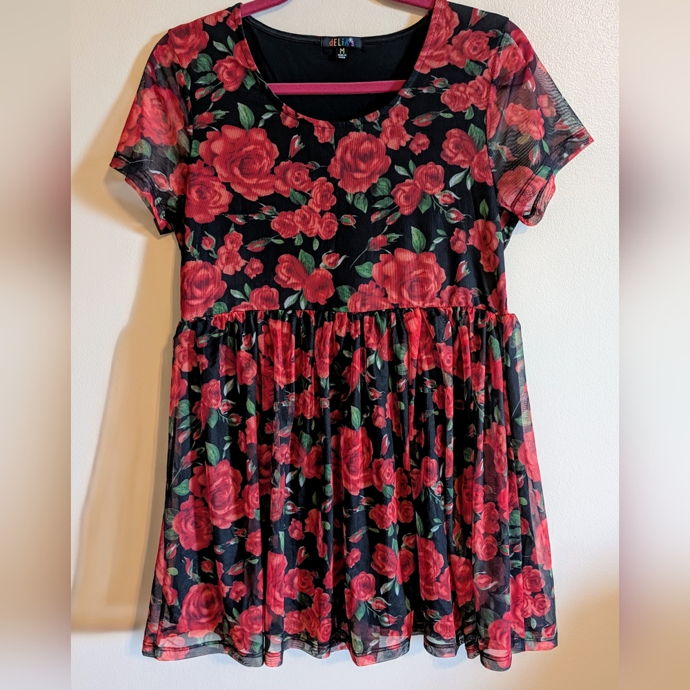dELiA*s Red Rose Babydoll Dress. Nostalgia!